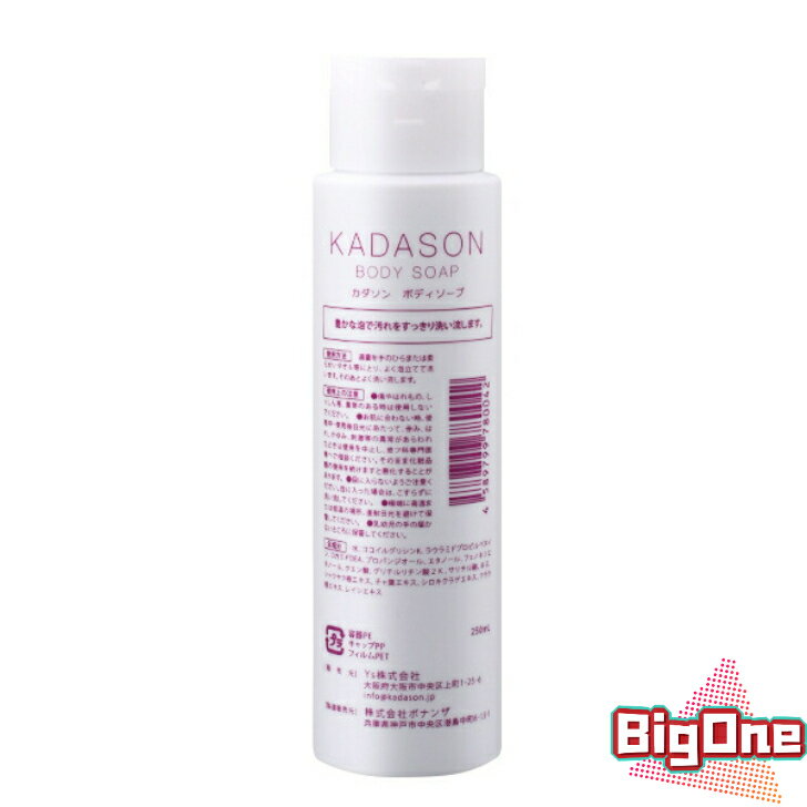 【39ショップ買いまわり限定ポイント2倍】KADASON カダソン ボディソープ 250ml【脂漏肌向け・オイルフリー】BODY SOAP