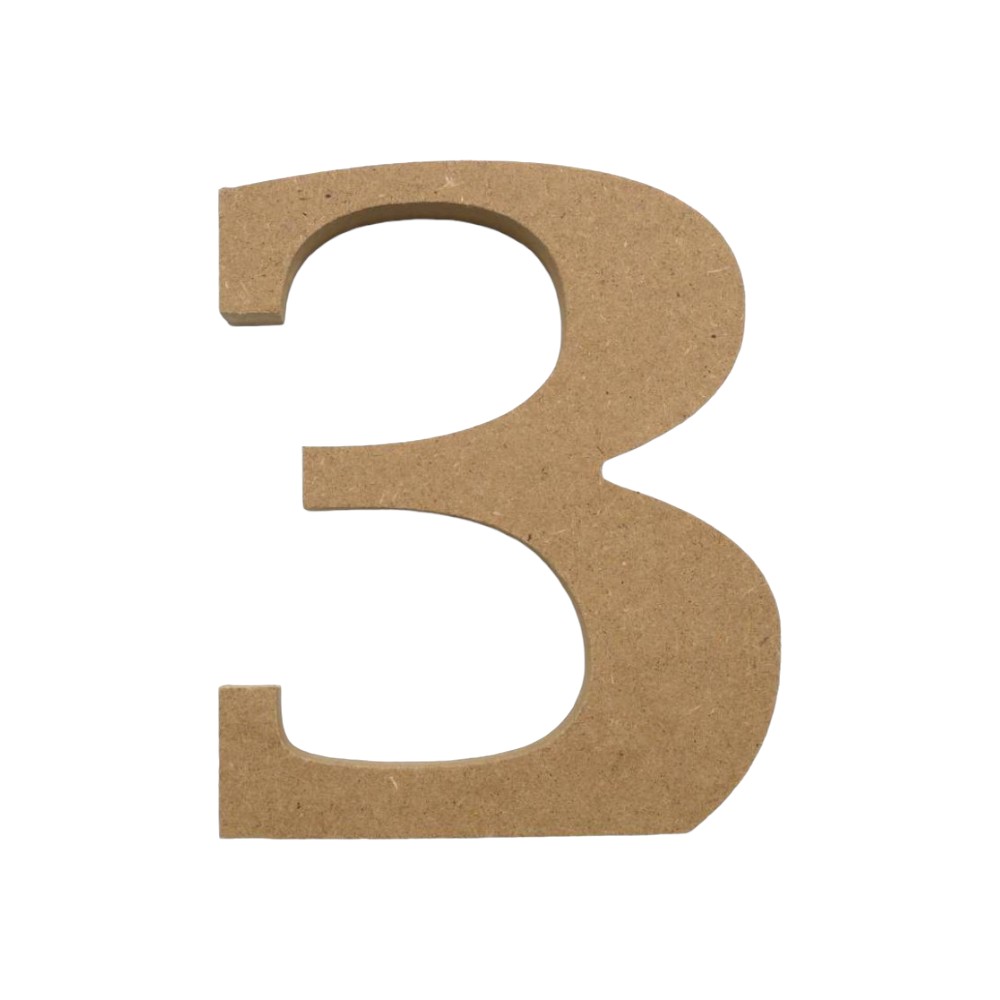 Rakuten - アルファベット & 数字 オブジェ 【3】 木製 MDF イニシャル アルファベットレター インテリア ベース材 DIY イニシャルオブジェ ウエルカムオブジェ ベース材 DIY