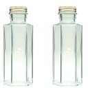 ハーバリウム 瓶 六角 100ml 2本セット キャップ付き ハーバリウムの作り方 ガイド付属 横浜ハーバリウム弐番店