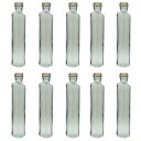 ハーバリウム 瓶 ハート 200ml 10本セット キャップ付き ハーバリウムの作り方 ガイド付属 横浜ハーバリウム弐番店