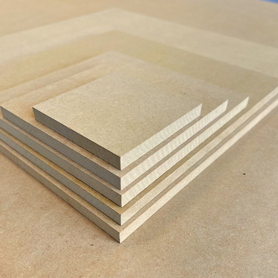 MDF アートボード 正方形 150mm 12mm厚 木製パネル 画材 ベース材 DIY ウエルカムボード 手作りに レジンアート エポキシアート 用にも適しています 3