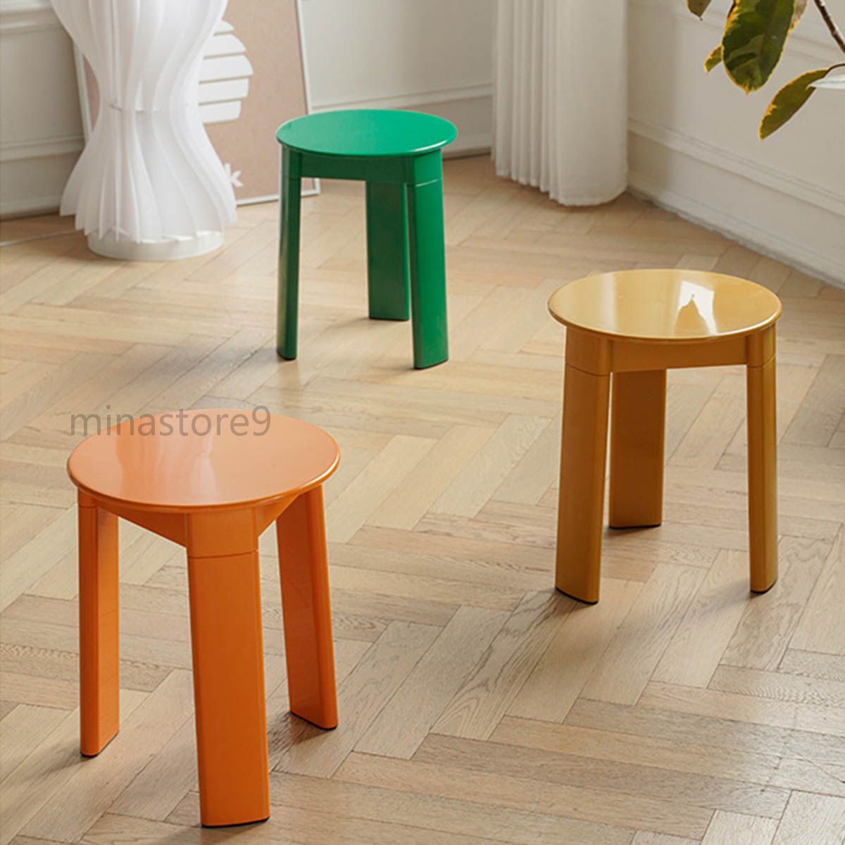 チェア 椅子 サイドテーブル サイドチェア スツール 勉強椅子 プラスチック シンプル 個性的 モダン レトロ 韓国インテリア 全4色
