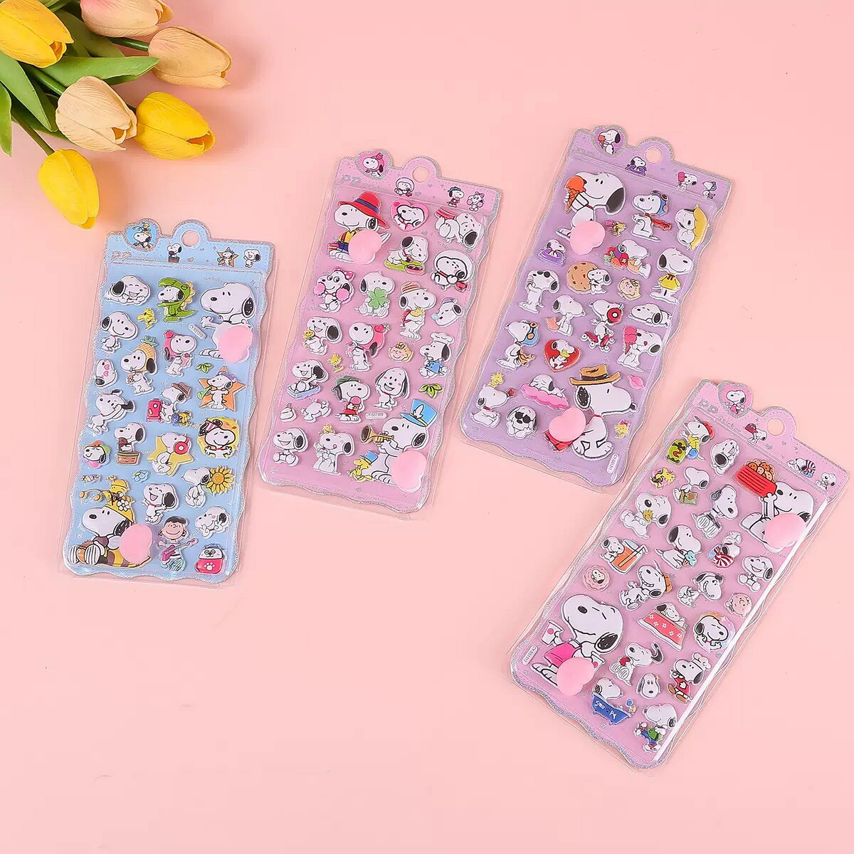 【2/4枚セット】ぷにぷに おしり シール スヌーピー スクイーズ シール 立体 泡ステッカー 3D うさぎ くま ねこ 可愛い キャラクターご褒美シール ステッカー デコレーション ステッカー デコ スマホ ケース ふわふわ もちもち デコレーション ストレス 解消 癒し グッズ minastore9-10001655 ミナストア9 楽天市場店 サンプル画像2
