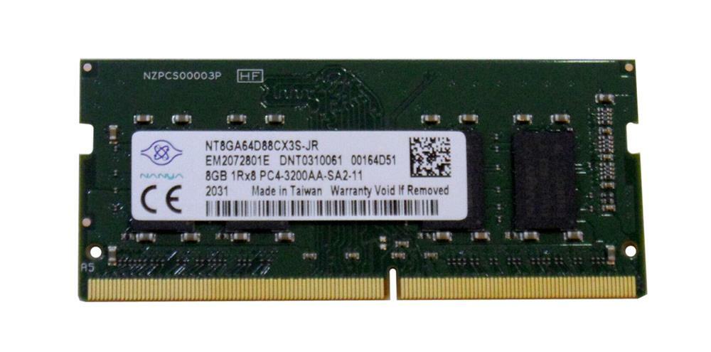 増設メモリ 8GB DDR4 NANYA製1600MHz PC4-25600 260pin SO-DIMM DDR4-3200MHz (バルク品)新品 ノートパソコン用メモリ