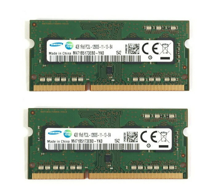 4GB×2枚 Samsung サムスン製 純正 ノートPC用