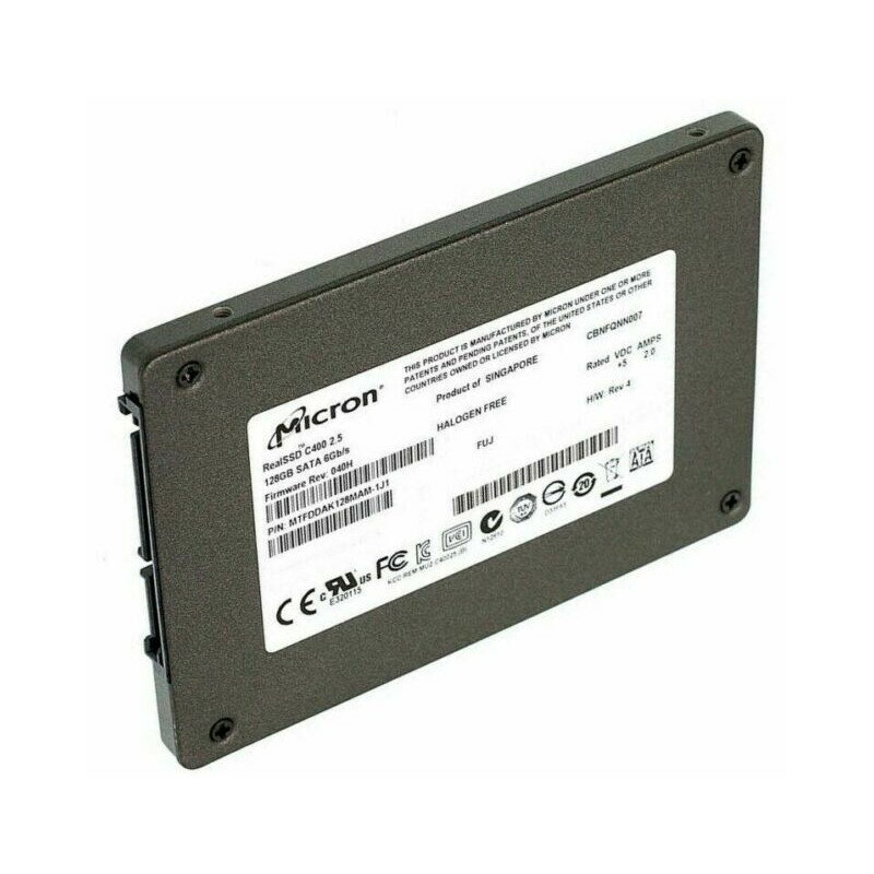 MICRON製 RealSSD C400 内蔵SSD 128GB 2.5インチ SATA 6.0Gb/s MTFDDAK128MAM-1J12 MLC