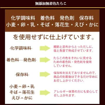 無添加無着色明太子カット180g石巻加工