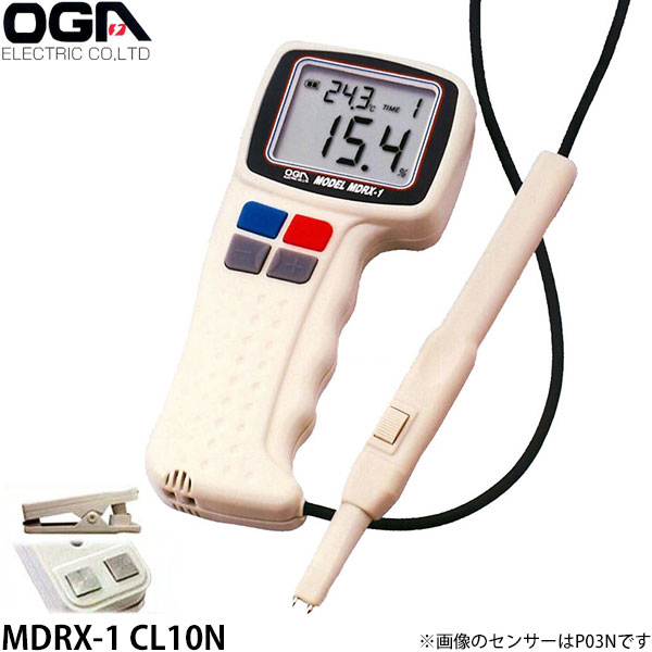 オガ電子 簡易型水分計 MDRX-1 CL10N (電極が片面にあり測定毎に厚さが違う試料用/麺類等)