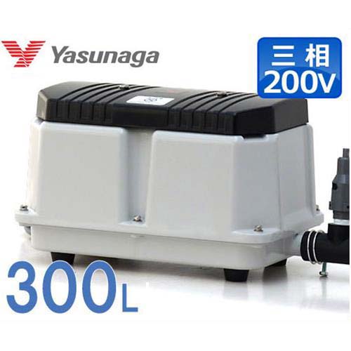 安永エアポンプ エアーポンプ LW-3003 (三相200V/300L) [浄化槽 エアポンプ ブロアー ブロワ ブロワー]