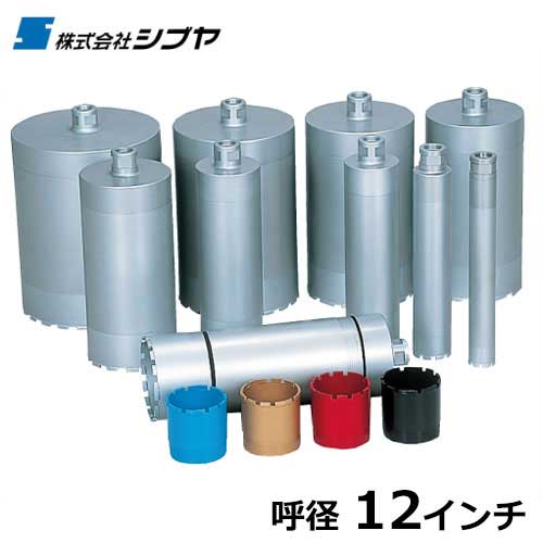 Rakuten - シブヤ ダイヤモンドビット 3分割ビット L350mm×径12インチ [ダイヤモンドコアドリル用ビット]