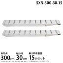 昭和ブリッジ アルミブリッジ 2本組セット SXN-300-30-15 (300cm/幅30cm/荷重15t)