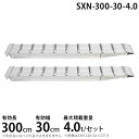 昭和ブリッジ アルミブリッジ 2本組セット SXN-300-30-4.0 (300cm/幅30cm/荷重4.0t)