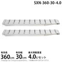 昭和ブリッジ アルミブリッジ 2本組セット SXN-360-30-4.0 (360cm/幅30cm/荷重4.0t)