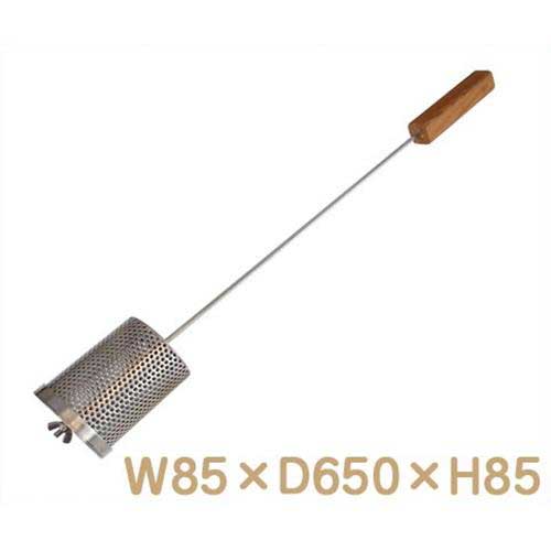 テック堂 プチドーム専用 コーヒー焙煎器 OPCB09 (ステンレス・チーク材) [PETTIT DOME 手作りピザ ピザ窯 ピザ釜]