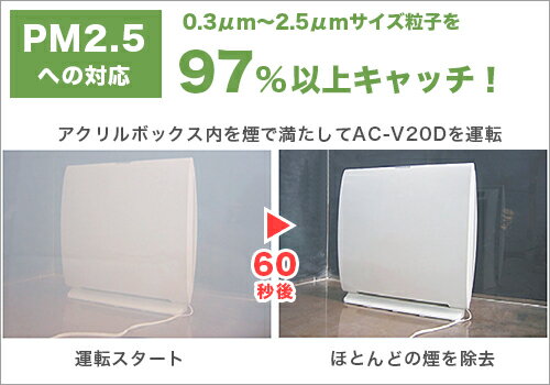 トヨトミ 空気清浄機 AC-V20D-W (ブリリアントホワイト/PM2.5対応/ウィルス99.9%抑制/〜10畳) [黄砂 花粉 ウイルス対策 ほこり カビ]