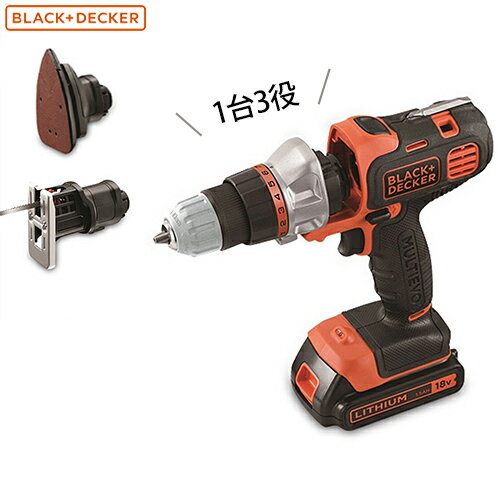 ブラック&デッカー マルチエボ・マルチツールベーシック EVO183B1 (18Vリチウムバッテリー) [BLACK&DECKER ブラックアンドデッカー]