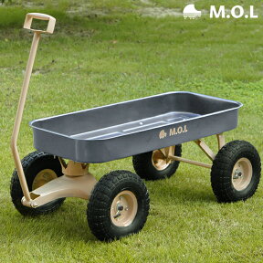 【期間限定10%引クーポン】M.O.L キャリートラック MOL-T80 (荷重80kg/大型タイヤ) [ガーデンカート アウトドア キャンプ 台車 リヤカー キャリーカート ワゴン]