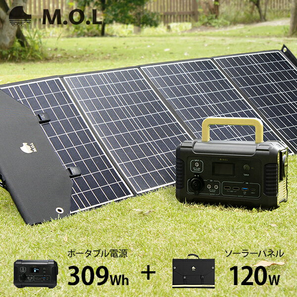 蓄電池ソーラーパネルセット】太陽光充電できアウトドアや防災で活躍