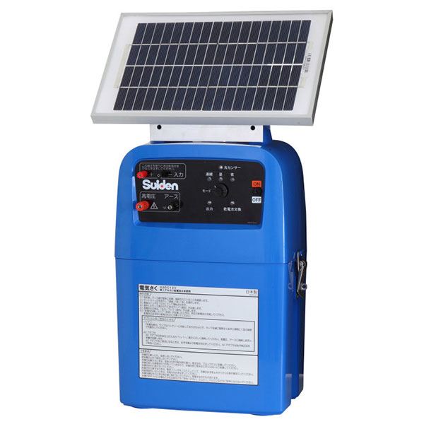スイデン 電気柵 SEF-100-S 戦猪走失 ソーラー専用タイプ [防獣 電柵 電気さく](4)