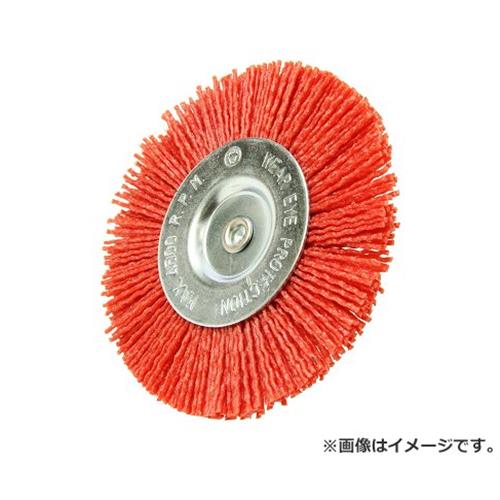 SK11 六角軸ナイロンブラシ荒目 100MM #80 4977292368148 [ドリルアタッチメント 軸付ワイヤブラシ]