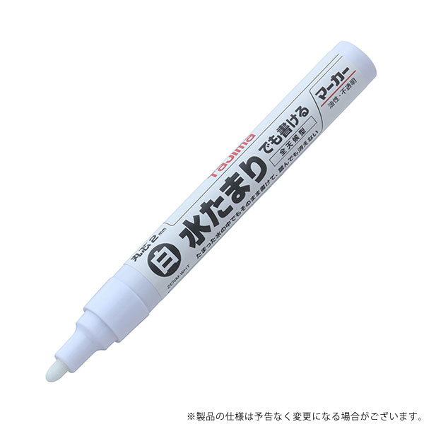 【メール便】タジマ 全天候マーカー 白 ZENM-WHT 4975364265630 [墨つけ 基準出し 建築用インクマーカ..