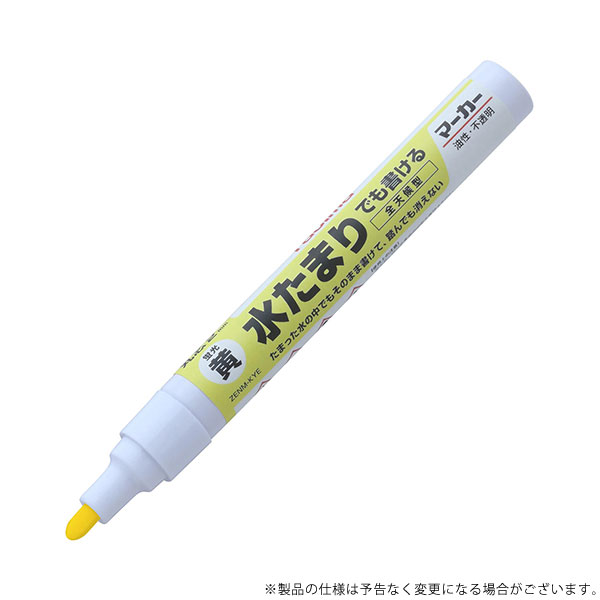 【メール便】タジマ 全天候マーカー 蛍光イエロー ZENM-KYE 4975364265654 [墨つけ 基準出し 建築用イ..