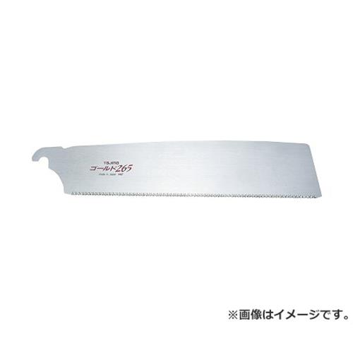 　・本製品は刃物ですので作業中及び替刃を交換する際は、手袋をするなど安全に十分心がけて下さい。 太木から細木に至るまでオールマイティーにこなす横挽き用で直進性はもちろん、切れ味も抜群です。 タジマ ゴールド鋸 籐巻 替刃 GNB-265 4975364060037 一般造作横挽き用鋸替刃。 ■特徴 ・一般造作はもちろん、精密造作も楽々こなす横挽き用で、切れ味はソフトで切り口はとても美しく仕上がります。 ・刃先衝撃(高周波)焼入れ加工です。 ■仕様 ・切り溝幅：0.9mm。 ・板厚：0.6mm。 ・刃ピッチ：1.75mm。 ・刃渡り：265mm(9寸目)。 ・製品重量：70g。 ・寸法 : 60×0.6×300mm ・重量 : 0.07kg ・パッケージ寸法 : 70×3×350mm ・パッケージ重量 : 75g ■材質 ・刃：スチール。 ※改良により予告なく形状や仕様が変更になる場合があります。ご了承ください。