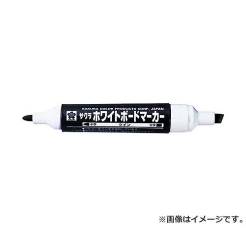 　・筆記及び描画以外には使用しないでください。長時間使用するときは換気をよくし、使用後はキャップを必ず締めてください。幼児の手の届くところに置かないでください。落としたり振ったりするとインキ漏れする場合があります。 ・筆圧をかけすぎるとペン先が破損することがあります。消す必要のある場所に書かないでください。可燃性ですので下記の付近で使用しないでください。溶剤蒸気を吸い続けると気分が悪くなる場合がございます。書いてすぐ消すと筆跡が伸びる場合があります。 中字、太字の使い分けができるツインタイプです。 サクラ ホワイトボードマーカー 黒 クロ WBK-T #49 4977292117081 ホワイトボードへの筆記。 ■特徴 ・太字は角チップで様々な線が書けます。 ■仕様 ・色：黒。 ・中字・太字(ツインタイプ)。 ・寸法 : 19.4×19.4×139mm ・重量 : 0.024kg ・パッケージ寸法 : 19×19×139mm ・パッケージ重量 : 24g ■材質 ・軸・キャップ：PP。 ・ペン先：ポリエステル繊維。 ・インキ：油性アルコール系染料。 ※改良により予告なく形状や仕様が変更になる場合があります。ご了承ください。