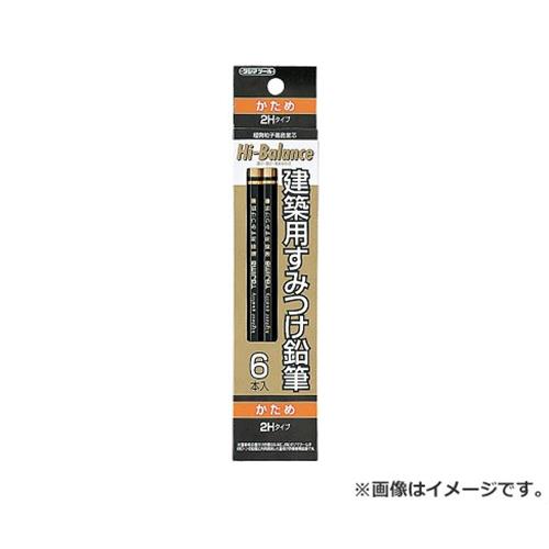 【メール便】タジマ(Tajima) 建築用すみつけ鉛筆 KNE6-2H 4975364064233 [墨つけ・基準出し マーカー]