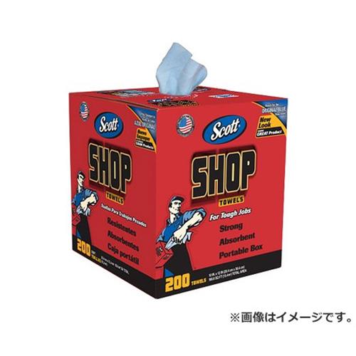 SCOTT ショップタオル ブルーBOX 200カット 65920 0054000751905 油 ウエス