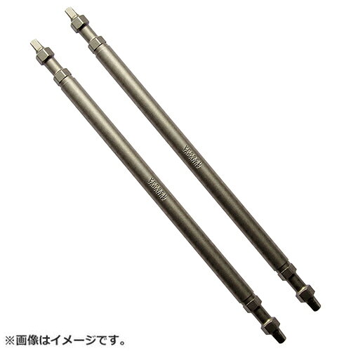 　四角穴ネジ用両頭ビットです。 ベッセル スクエアビット A14SQ2150 4907587355515 四角穴ねじ締め作業。 ■特徴 ・チャック入り口でビットを支持するので、ビット着脱がスムーズです。 ・マグネットなしでもほどよくねじをキャッチします。 ■仕様 ・刃先サイズ：SQNO.2(1/8インチ)。 ・全長：150mm。 ・刃先マグネット入り。 ・環境対策品。 ・PAT.。 ・2本組。 ・パッケージ寸法 : 35×8×210mm ・パッケージ重量 : 80g ※改良により予告なく形状や仕様が変更になる場合があります。ご了承ください。