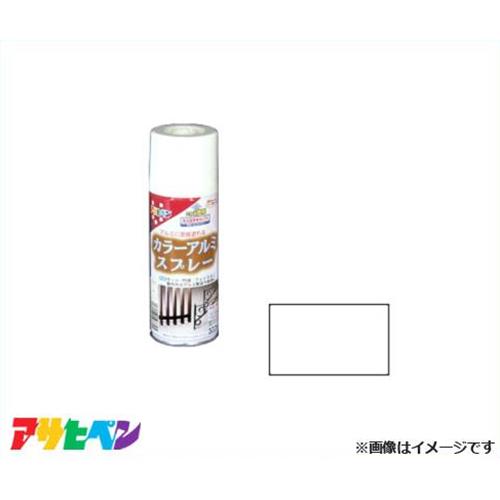 アサヒペン カラーアルミスプレー 300mL (白) [ハウスケア サッシ 門扉 フェンス 屋内外のアルミ建具 鉄]