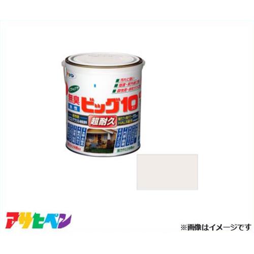 アサヒペン 水性ビッグ10多用途 1.6L (パールホワイト) [DIY 無臭 1回塗り サビドメ剤 防カビ剤]