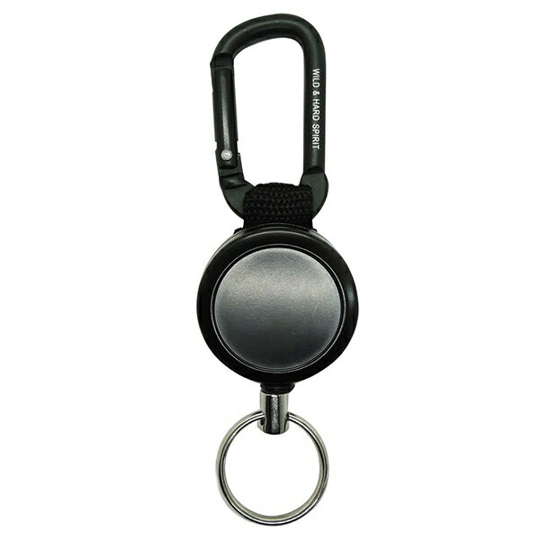 中林製作所 冒険倶楽部 キーバックリール太PE 120cmカラビナ付 KR-04 [ツールポーチ キーホルダー]