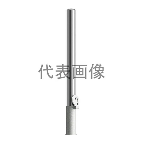 カネソウ 車止め Eシリーズ EA1185N-HD 1048154901 [車止め ステンレス製 埋設管鋳鉄製蓋付 鍵なし　フックなし]