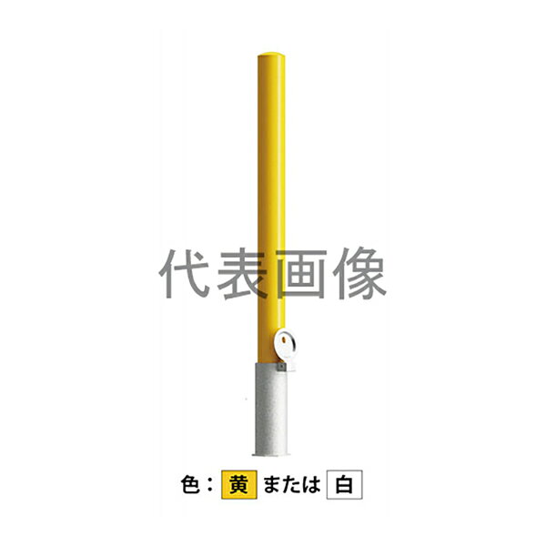 ピラー型 スチール製の脱着式車止めです。 特長 埋設管にスチール製の蓋(鍵なし)が付いています。管理車両など一時的に車両が通過する場所でご使用いただけます。 仕様 ・商品サイズ:(支柱径)Φ101.6mm×(高さ)850mm ・材質:スチール製 ・仕上:溶融亜鉛めっき+焼付塗装 ・本体重量:8.5kg