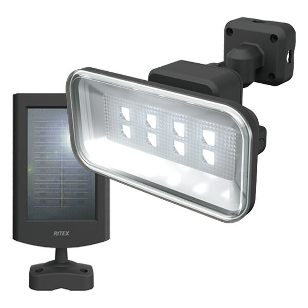 ムサシ ライテックス 5Wワイド LEDソーラーセンサーライト S-50L [LEDライト 照明 防犯]