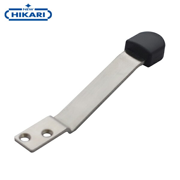 【メール便】New Hikari (ニューヒカリ) ライズ戸当り シルバー黒ゴム SH-TRZ90S-K [ドア用ストッパー ..
