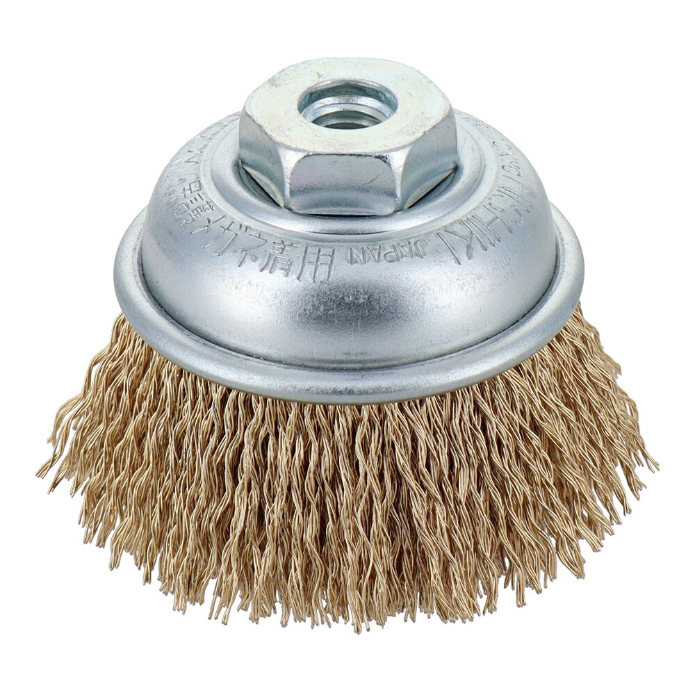 建工快速 カップブラシ 鋼線メッキ 65mm KCB-65K