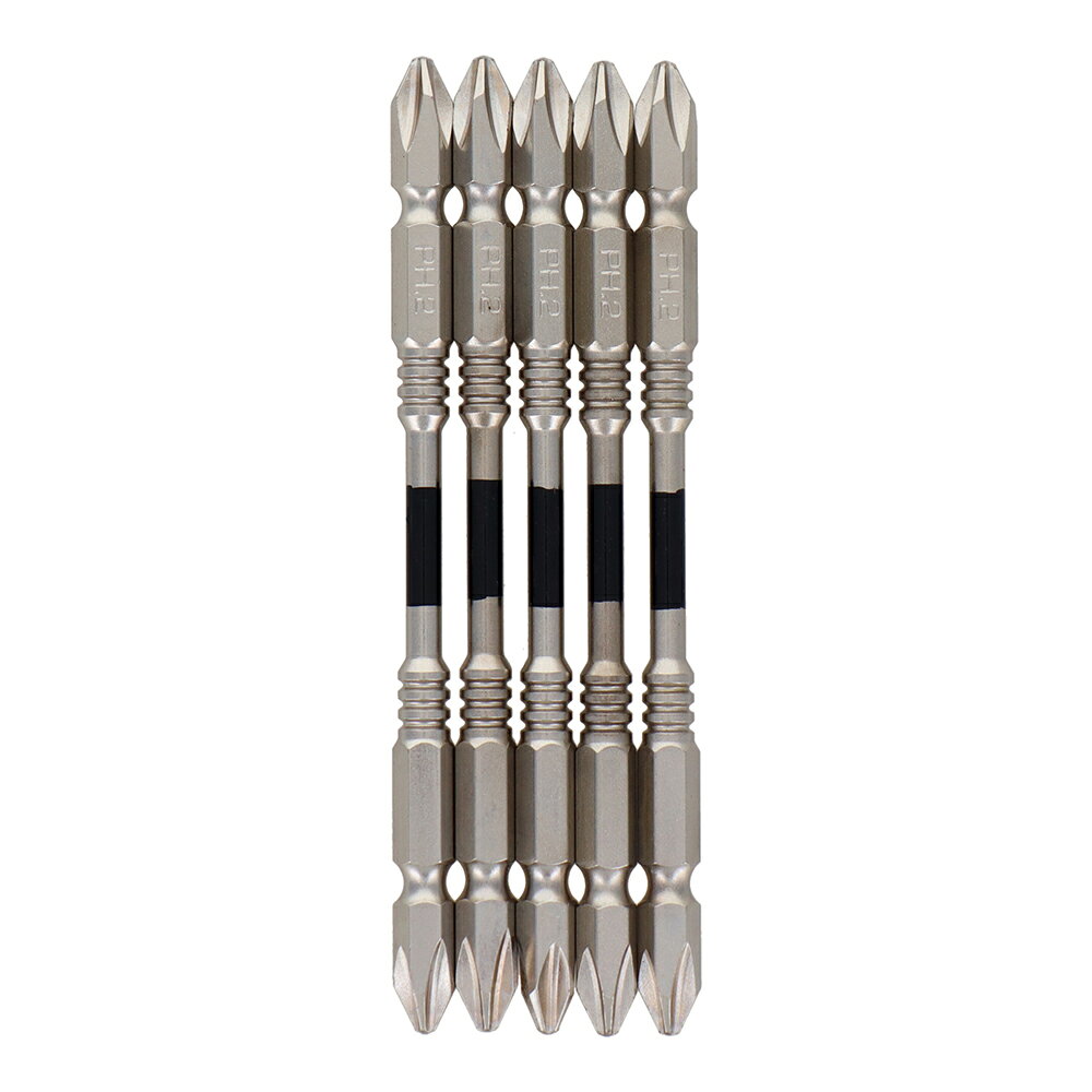 衝撃を吸収！ 商品情報 品番：TRT-115 サイズ：+2×110mm 本数：5本組 特長 トーション部が衝撃を吸収 先端欠けに強い サビに強いニッケル加工 耐久性で永い寿命 インパクト対応 マグネット付 用途 アルミ・木材・鉄板等のハードな締め付け作業に最適です 材質 S2材 ※改良により予告なく形状や仕様が変更になる場合があります。ご了承ください。