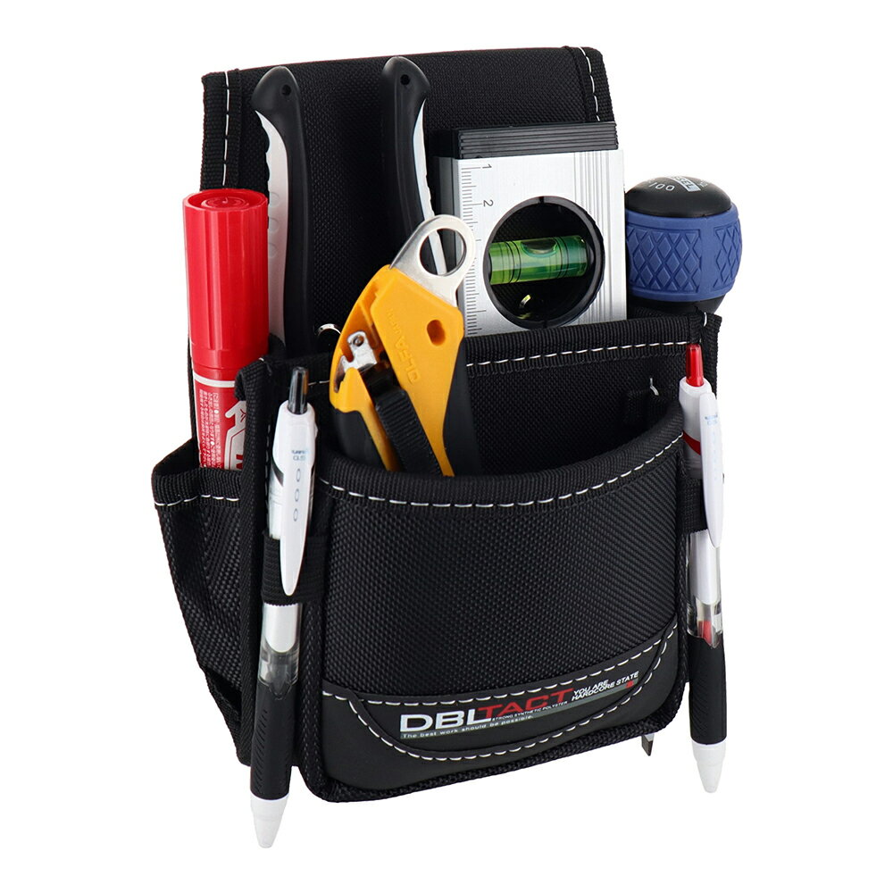 DBLTACT 腰袋 2段(120mm/100mm) DT-23-BK