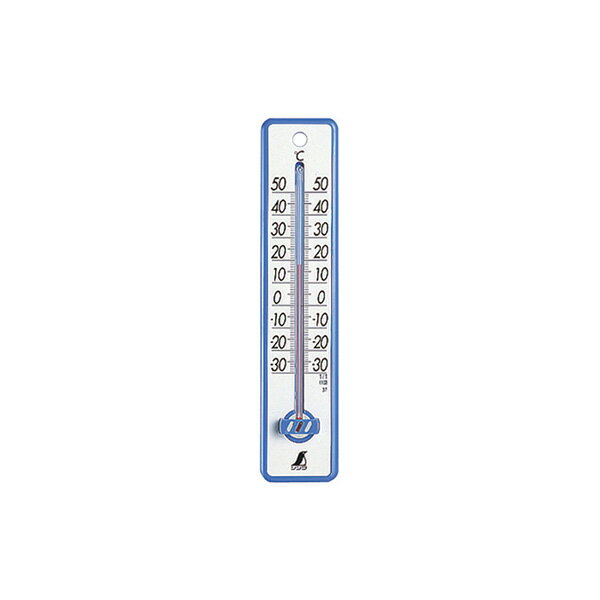 シンワ測定 温度計 プラスチック製 20cm ブルー 48351 4960910483514