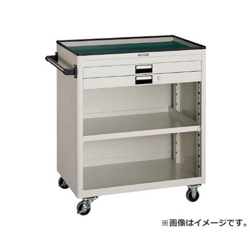 TRUSCO ツールワゴン 750X500 浅型2引出 幕板付 W NTS720PW [r21][s9-833]