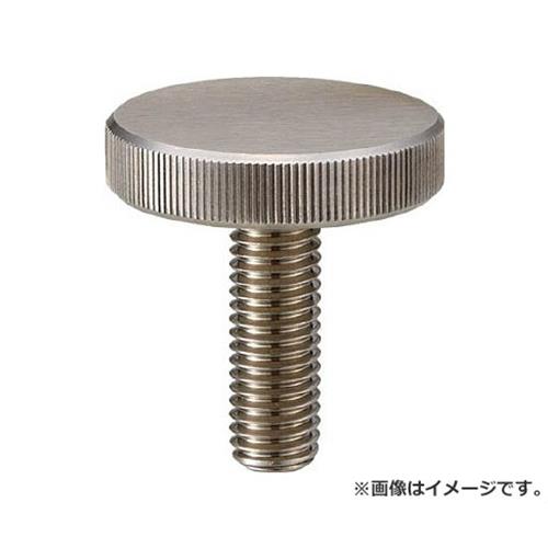 TRUSCO ローレットノブ 平型 オネジ・ステンレス製 外径24XネジM6 TKKBFM6X20S [r20][s9-010]