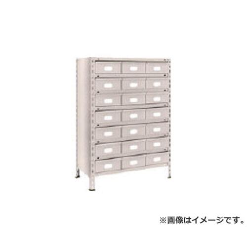 TRUSCO 軽量棚 875X450XH1200 スチール引出 大X21 43X808B7 (NG) [r21][s9-833]
