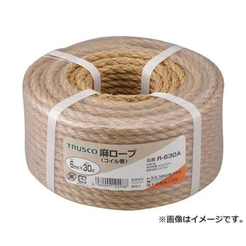 TRUSCO 麻ロープ 3つ打 線径6mmX長さ30m R630A [r20][s9-010](2)