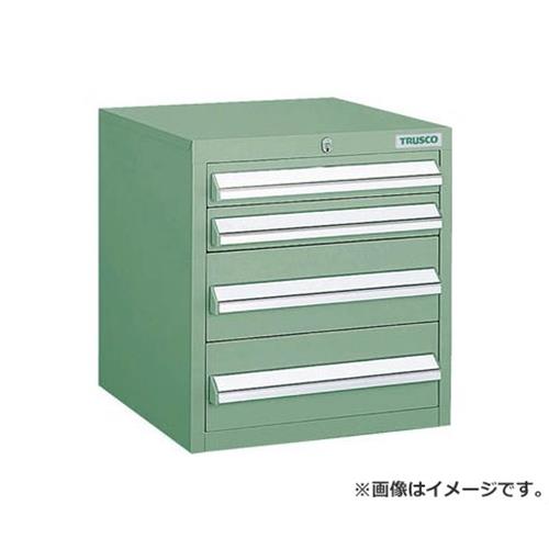TRUSCO LVR型キャビネット 392X412XH420 引出4段 GN LVR422 (GN) [r20][s9-032]