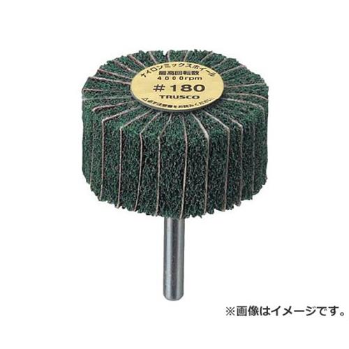 TRUSCO ナイロンミックスホイール 外径60X厚25X軸6 5個入 180♯ FM6025180 5個入 [r20][s9-020]