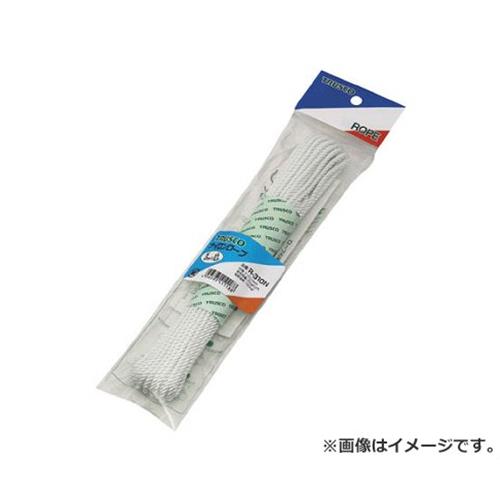 TRUSCO ナイロンロープ 3つ打 線径4mmX長さ10m R410N [r20][s9-010]