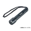 　TRUSCO アルミLEDライト 0.5W LED1球 TAL9052A ■特長 ・スイッチ部分を軽く押すことで点滅信号を送れます。 ・集光レンズで、光のロスを最小限に抑えます。 ■仕様 ・全光束(lm):26 ・外径(mm):28 ・全長(mm):155 ・質量(g):90 ・電源:単3形乾電池(2個)別売 ・アルカリ電池使用時最大点灯時間:約15時間 ・防滴仕様 ■材質/仕上 ・本体:アルミ ■セット内容/付属品 ・ストラップ ・ナイロンバッグ ■注意 ・電球交換できません。 ・LEDは決して直視しないでください。 ■原産国 中国 ■質量 90g ■メーカー トラスコ中山(株) ■ブランド TRUSCO